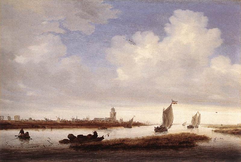 RUYSDAEL, Salomon van View of Deventer Seen from the North-West af oil painting image